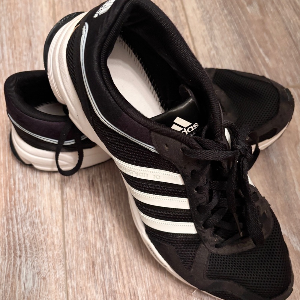 adidas Women's Black and White Athletic Shoes